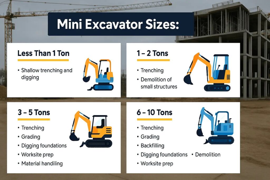 What Mini Excavator Size Do I Need?